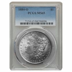 1884-O PCGS MS-65 Morgan Dollar Silver Coin