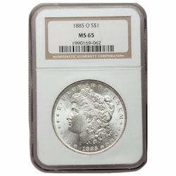 1885-O NGC MS-65 Morgan Silver Dollar Coin