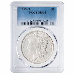 1885-O PCGS MS-64 Morgan Silver Dollar Coin