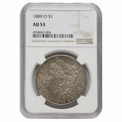 1889-O NGC AU-53 Morgan Silver Dollar Coin