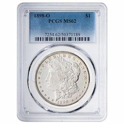 1898-O PCGS MS-62 Morgan Dollar Silver Coin