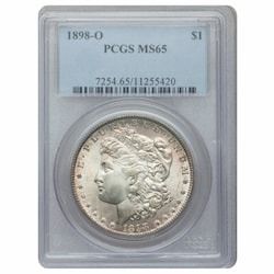 1898-O PCGS MS-65 Morgan Dollar Silver Coin