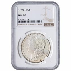 1899-O NGC MS-62 Morgan Dollar Silver Coin 