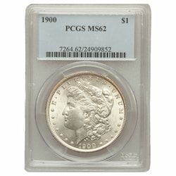 1900 PCGS MS-62 Morgan Dollar Silver Coin