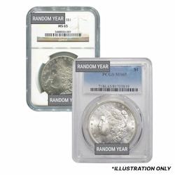 Pre-1921 NGC/PCGS MS-65 Morgan Silver Dollar - Random Year