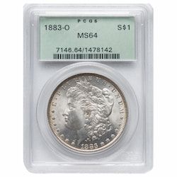 1883-O PCGS MS-64 Morgan Dollar Silver Coin - Old Green Holder