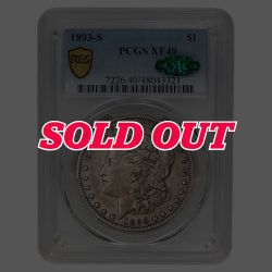 1893-S US Morgan Silver Dollar PCGS XF-40