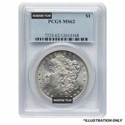 Pre-1921 PCGS MS-62 Morgan Silver Dollar 