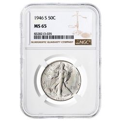 1946-S NGC MS-65 Walking Liberty Half Dollar Coin