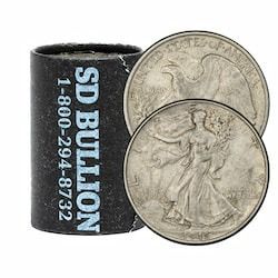 90% US Walking Liberty Silver Half Dollars ($10 Face) - AU/XF 90% US Walking Liberty Silver Half Dollars ($10 Face) - AU/XF