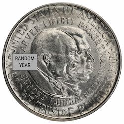 1951-1954 90% Silver Washington-Carver Commemorative Half Dollar Silver Coin - BU