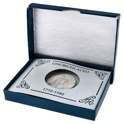 1982-D George Washington Half Dollar Commemorative Silver Coin - BU with Box and COA