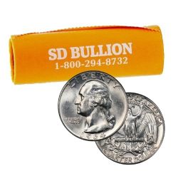 $10 Face Value 90% Quarters AU/UNC 