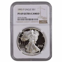1993-P NGC PF-69 1 oz American Silver Eagle Proof Coin