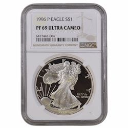 1996-P NGC PF-69 1 oz American Silver Eagle Proof Coin