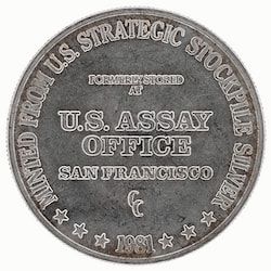 1 oz US Assay Office Silver Round