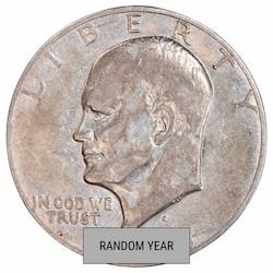 1971-1976 40% Silver Eisenhower Dollar Off Quality - Random Year