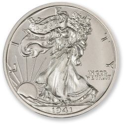 2 oz Walking Liberty Half Dollar Tribute Silver Round