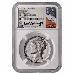 2018-W NGC PF-70 Early Releases 1 oz American Palladium Eagle Proof Coin - Joel Iskowitz Label