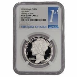 2024-W NGC PF-70 First Day of Issue 1 oz American Palladium Eagle Proof Coin