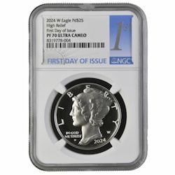 2024-W NGC PF-70 First Day of Issue 1 oz American Palladium Eagle Proof Coin
