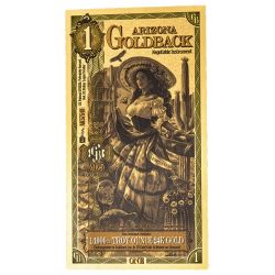 Gold Aurum 24k Arizona 1 Goldback Note