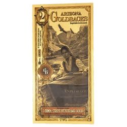 Gold Aurum 24k Arizona 2 Goldback Note 