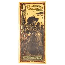 Gold Aurum 24K Arizona 10 Goldback Note