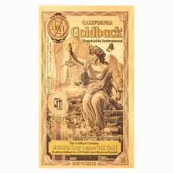 Gold Aurum California 1/4 Goldback Note (24K)