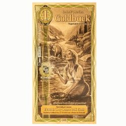 Gold Aurum California 1 Goldback Note (24K)