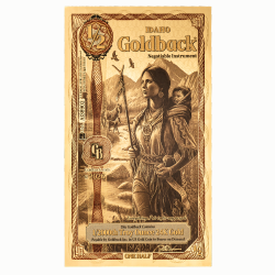 Gold Aurum Idaho 1/2 Goldback Note (24K)