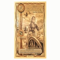 Gold Aurum Utah 1/2 Goldback Note - New (24K)