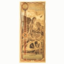 Gold Aurum Utah 10 Goldback Note - New (24K)