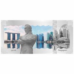 2017 Cook Islands 5 Gram Silver Banknote (Singapore Skyline Dollar)