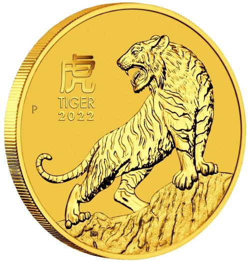 2022 1 oz Year of the Tiger Gold Coin | Perth Mint Lunar Series III