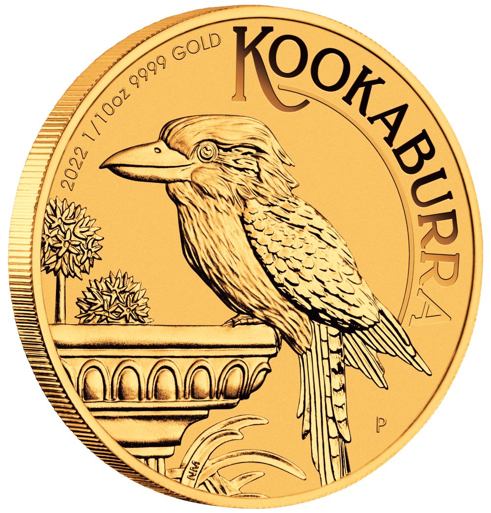 【希少】GOLDENCAPアコーディオン ゴールデンカップ Buy 2022 1/10 oz Australian Kookaburra Gold Coin | SD Bullion