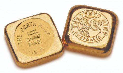 1 oz Perth Mint Cast Gold Bar