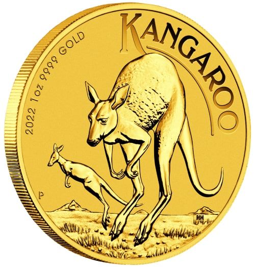 2022 1 oz Australian Gold Kangaroo Coin BU