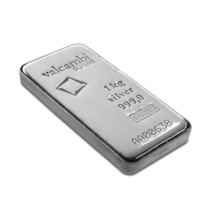1 Kilo Valcambi Silver Bar