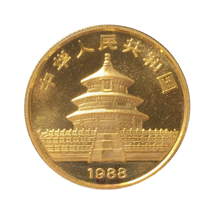1988 1 oz Gold Chinese Panda Coin - In Original Mint Packaging