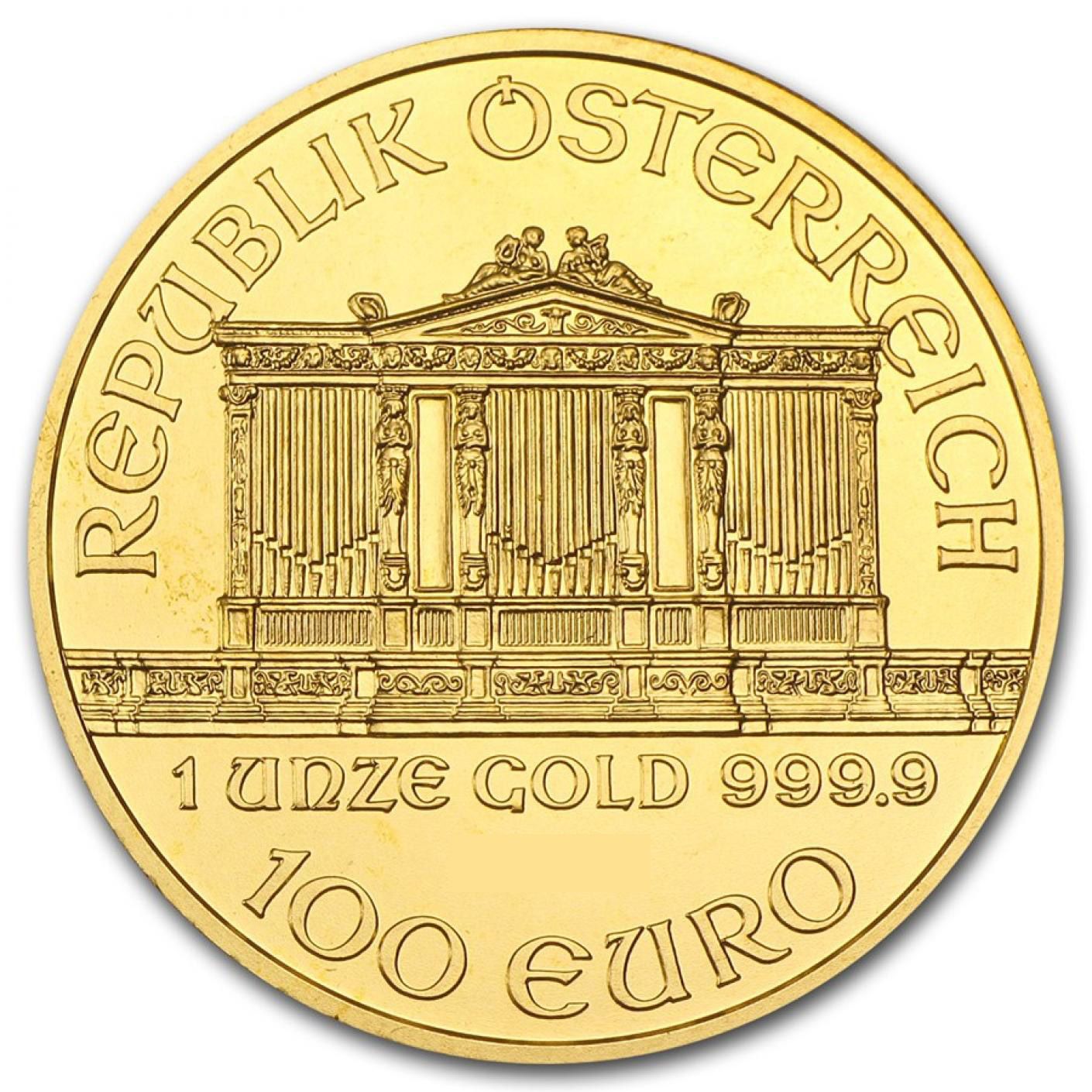 Austrian Philharmonic Gold Coin Reverse