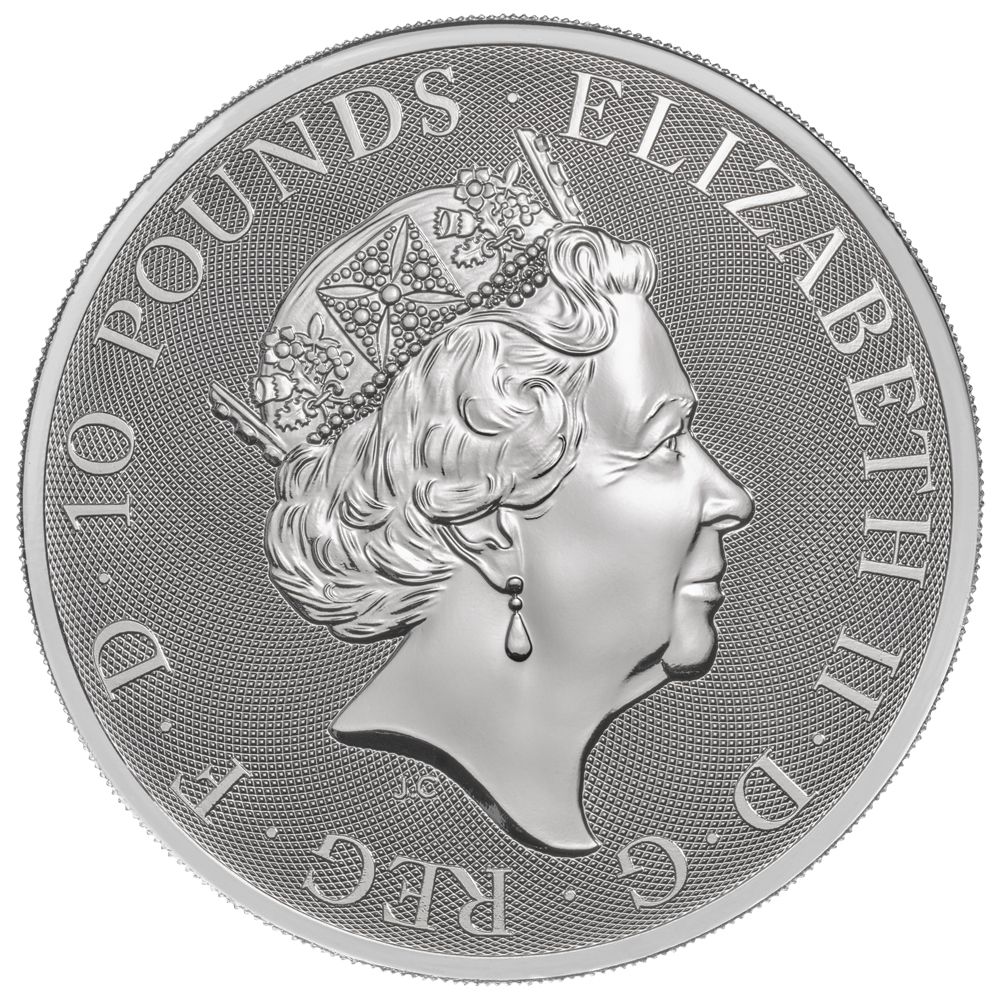2018 10 oz Silver Queen's Beasts Griffin of Edward