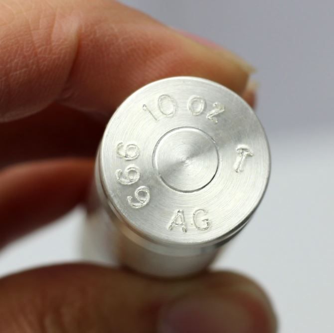 Buy 10 oz Silver Bullion Bullet .50 Caliber Replica | SD Bullion