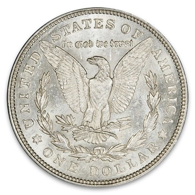1921 Morgan Silver Dollars - BU Reverse