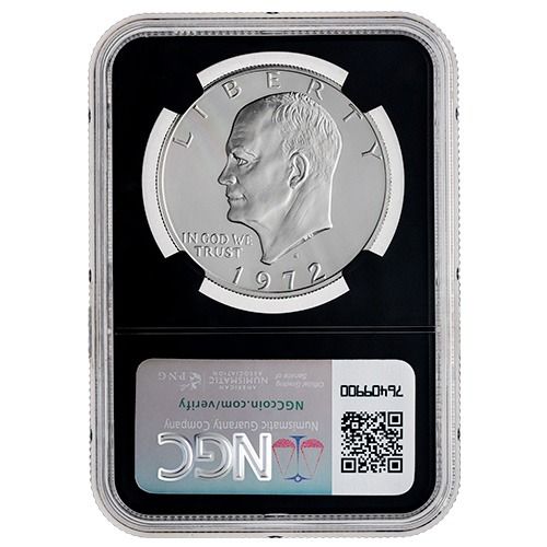 Buy 1972-S NGC Gem Proof 40% Silver Eisenhower Dollar - Charlie