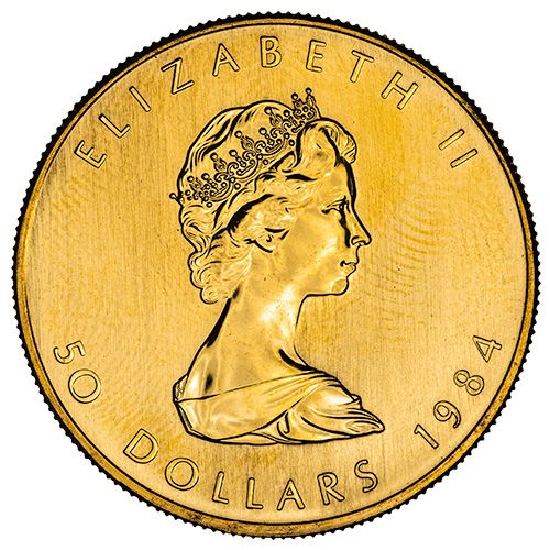 Buy 1984 1 oz Canadian Gold Maple Leaf Coin | SD Bullion