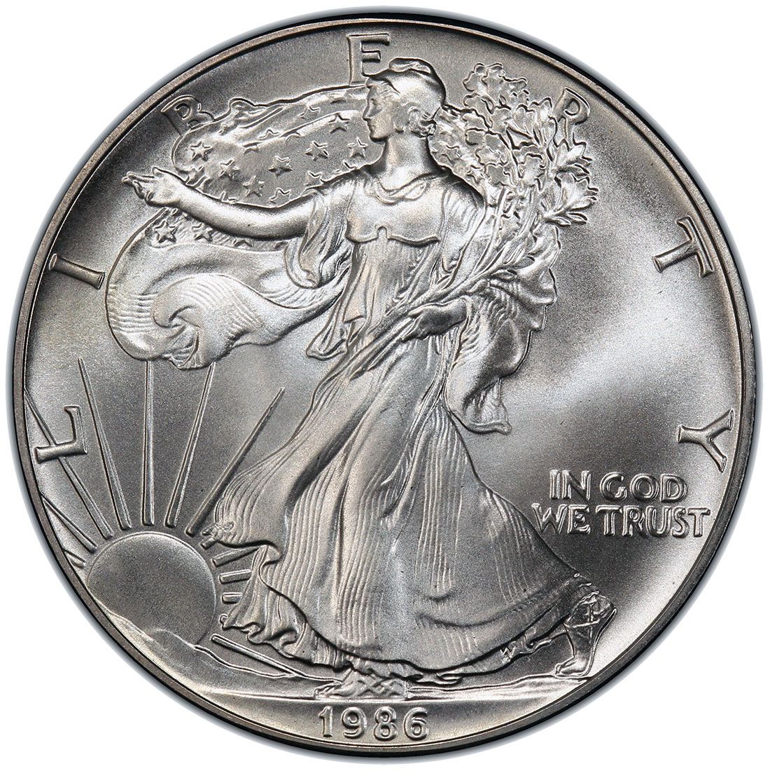 1986\u00201\u0020oz\u0020American\u0020Silver\u0020Eagle\u0020Coin\u0020BU