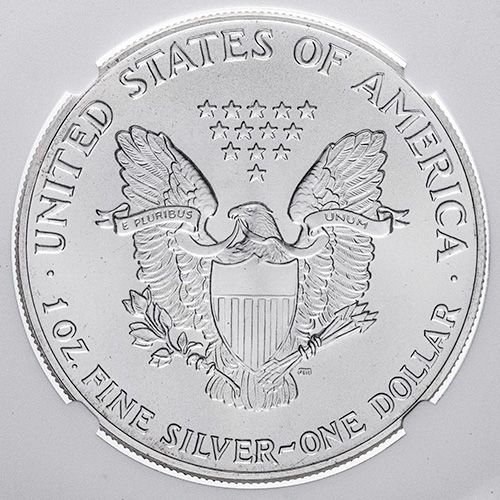 1986 NGC MS-69 1 oz American Silver Eagle Coin (Brown Label)