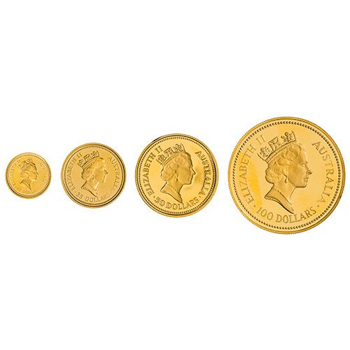 Queen Elizabeth II first design on Gold Kangaroo