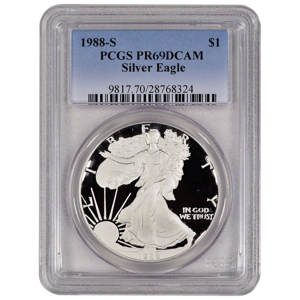 1988\u002DS\u0020PCGS\u0020PR\u002D69\u00201\u0020oz\u0020American\u0020Silver\u0020Eagle\u0020Proof\u0020Coin